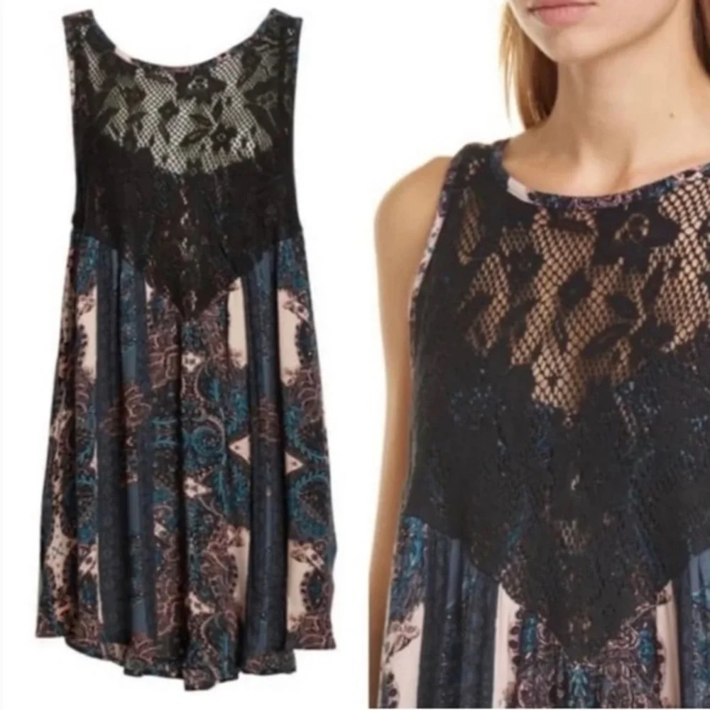 🫶🏻 Free People Count Me In Trapeze Tunic / Mini Dress